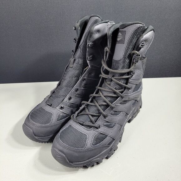 Merrell MOAB Tactical Side Zip Waterproof Boots Black Men’s 10 Defects J003907 main image 10